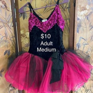 Black and pink tutu dress